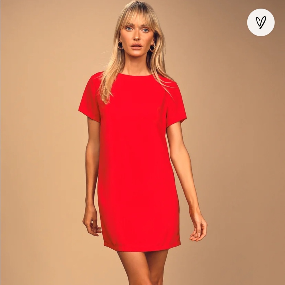 Red T-Shirt lulus dress brand new